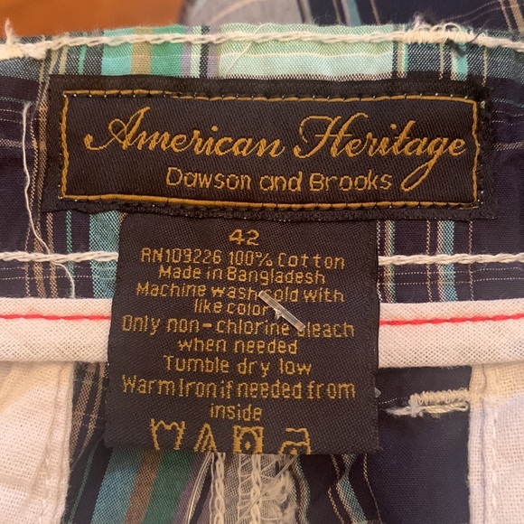 NWT Lot of 2 pairs Men’s American Heritage size 42 plaid shorts - Picture 6 of 7